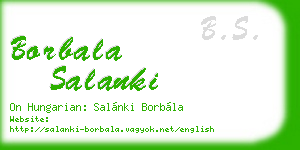 borbala salanki business card