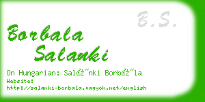 borbala salanki business card